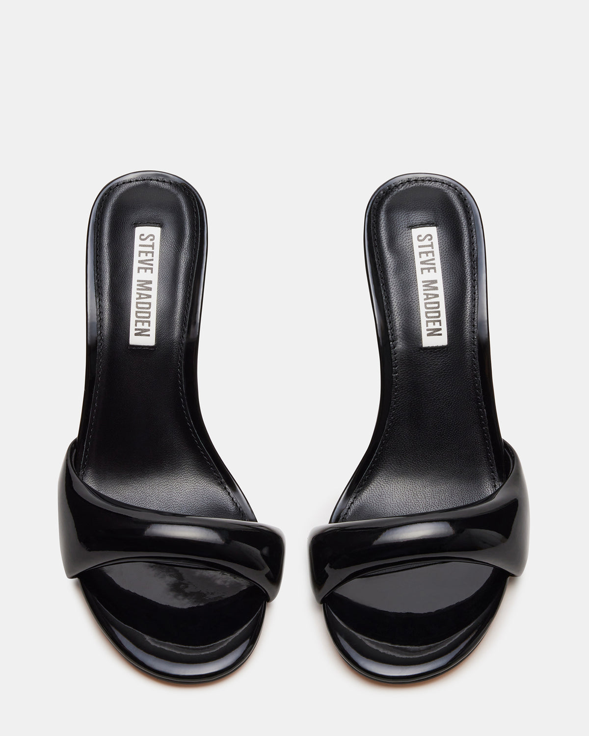 KIERAN Black Patent Mule Heel | Women's Heels