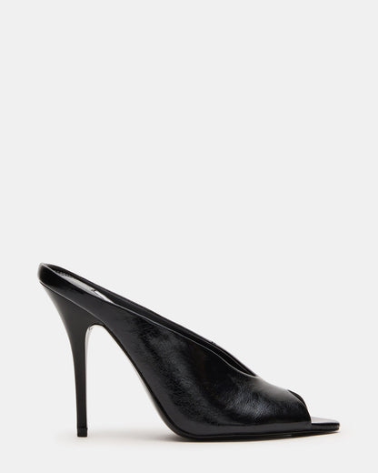 AGAZE Black Peep-Toe Stiletto Women's Heel