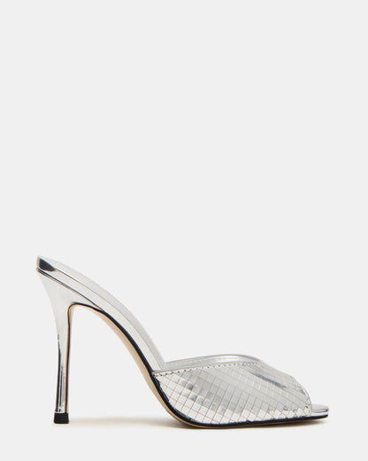 PRIYA Silver Disco Mule Women's Heel