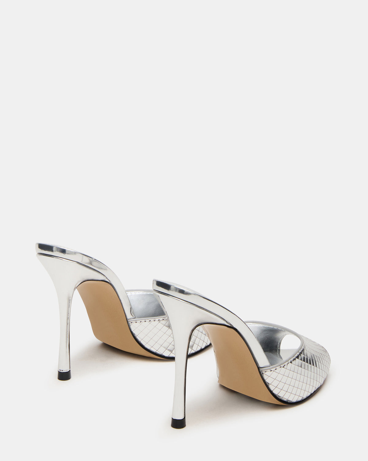 PRIYA Silver Disco Mule Women's Heel