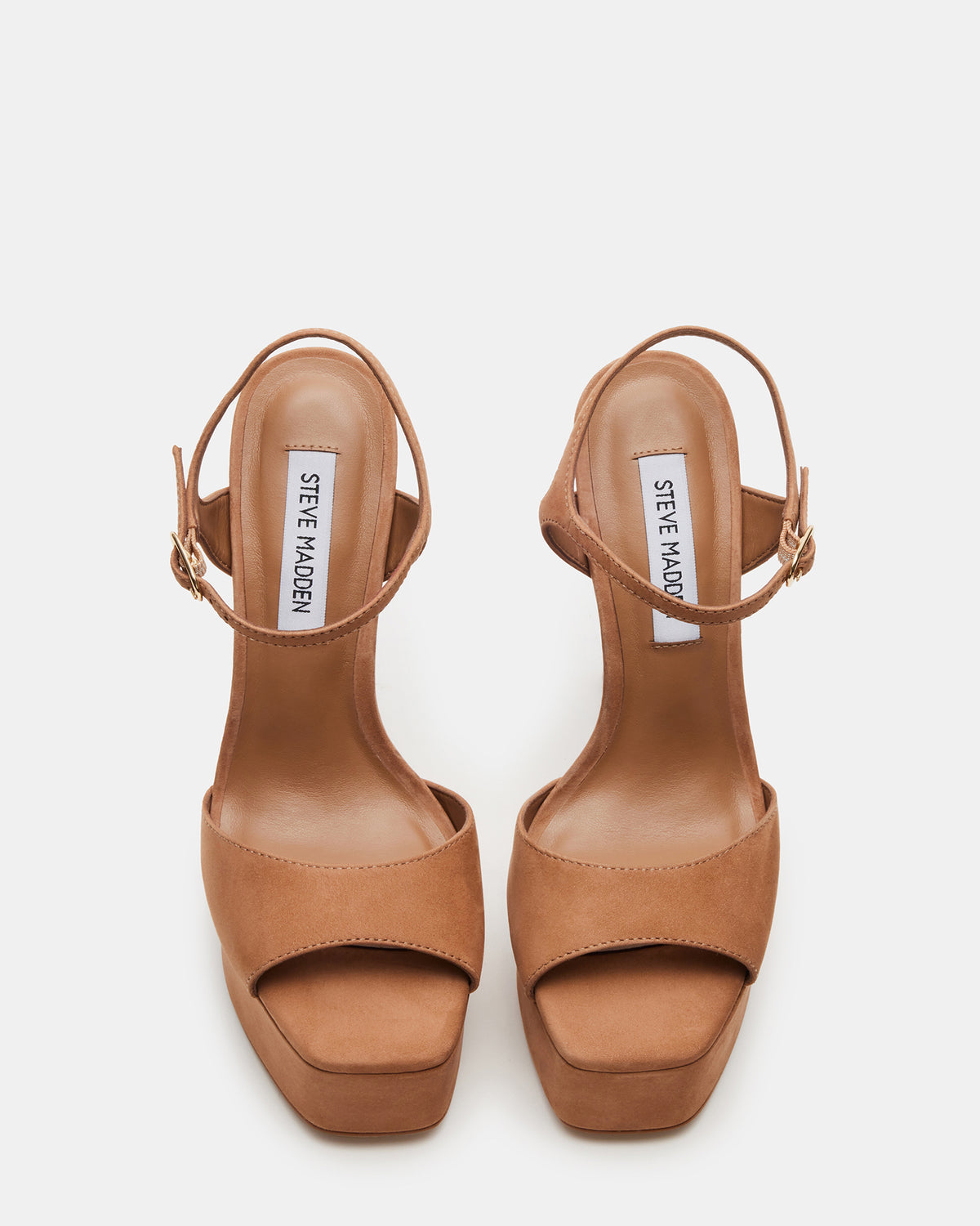 COLOGNE Tan Nubuck Platform Stiletto Women's Heel