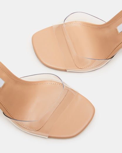 WHISTLE Clear Square-Toe Block Heel Women's Heel