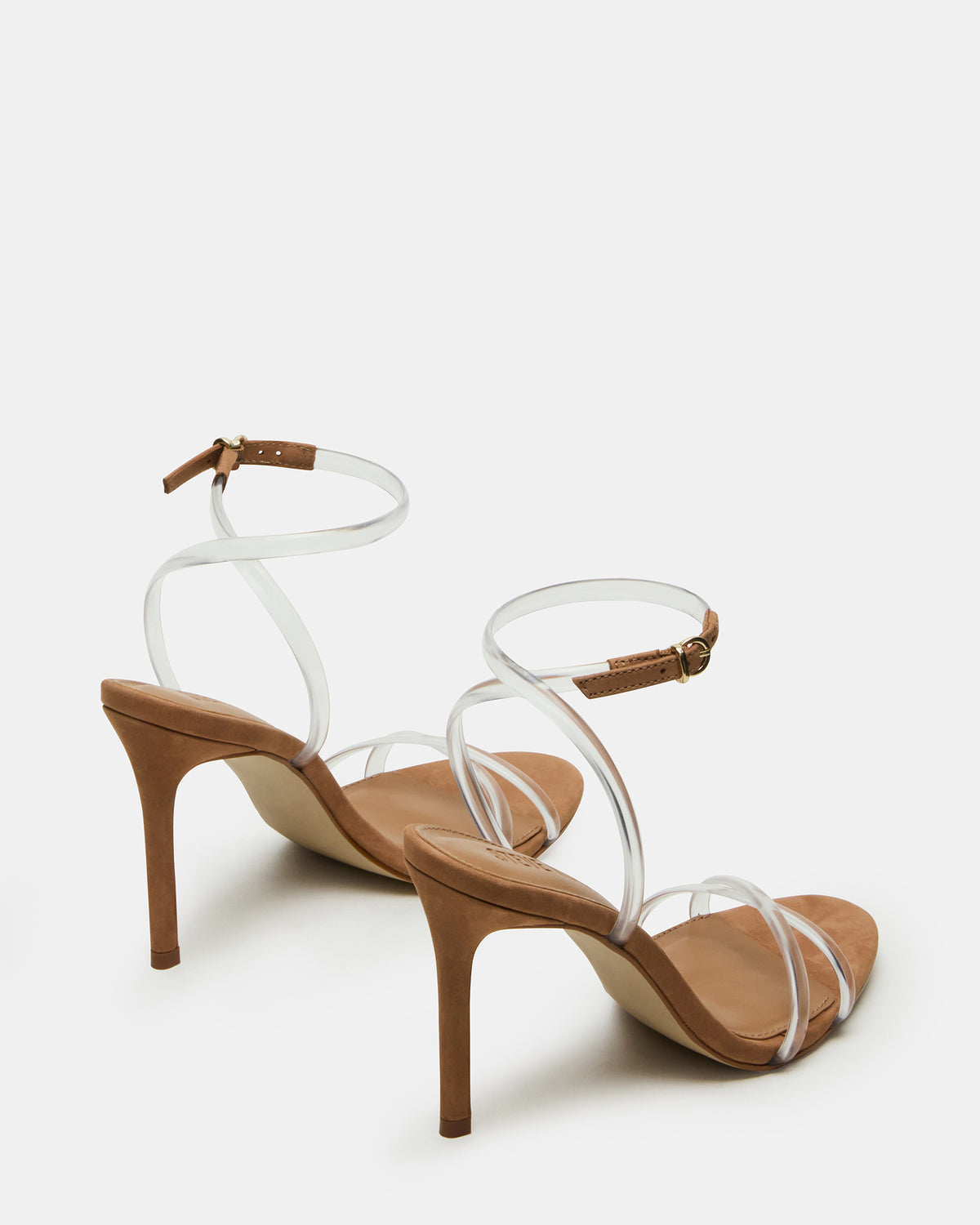 JYPSEY Clear Strappy Stiletto Women's Heel