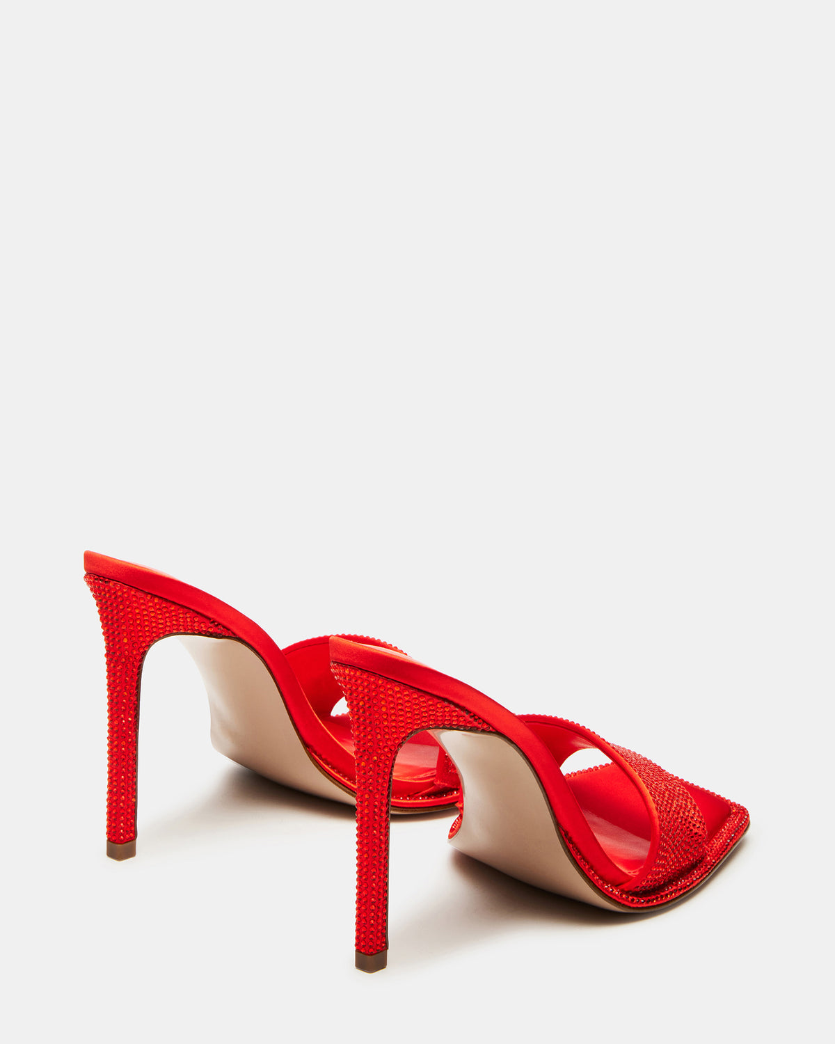 YARA Orange Women's Square-Toe Mule Heel