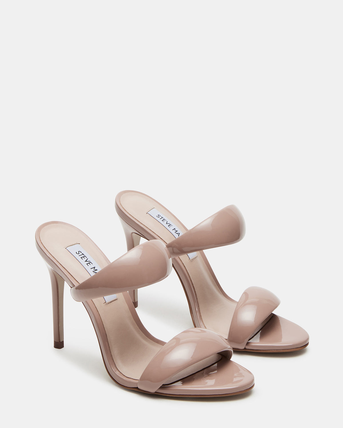 SATURN Blush Patent Stiletto Mule Women's Heel