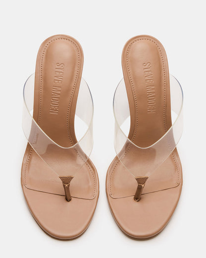 SABINE Clear Thong Mule Heel Women's Heel