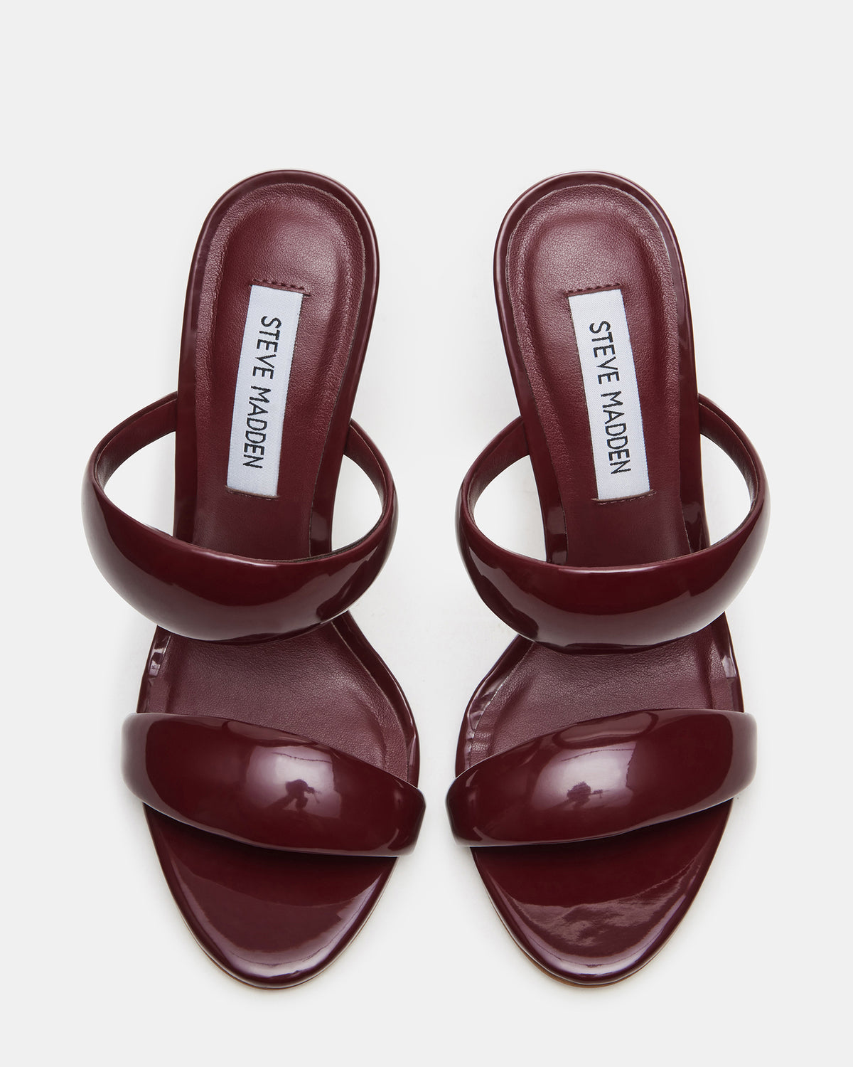 SATURN Wine Patent Stiletto Mule Women's Heel