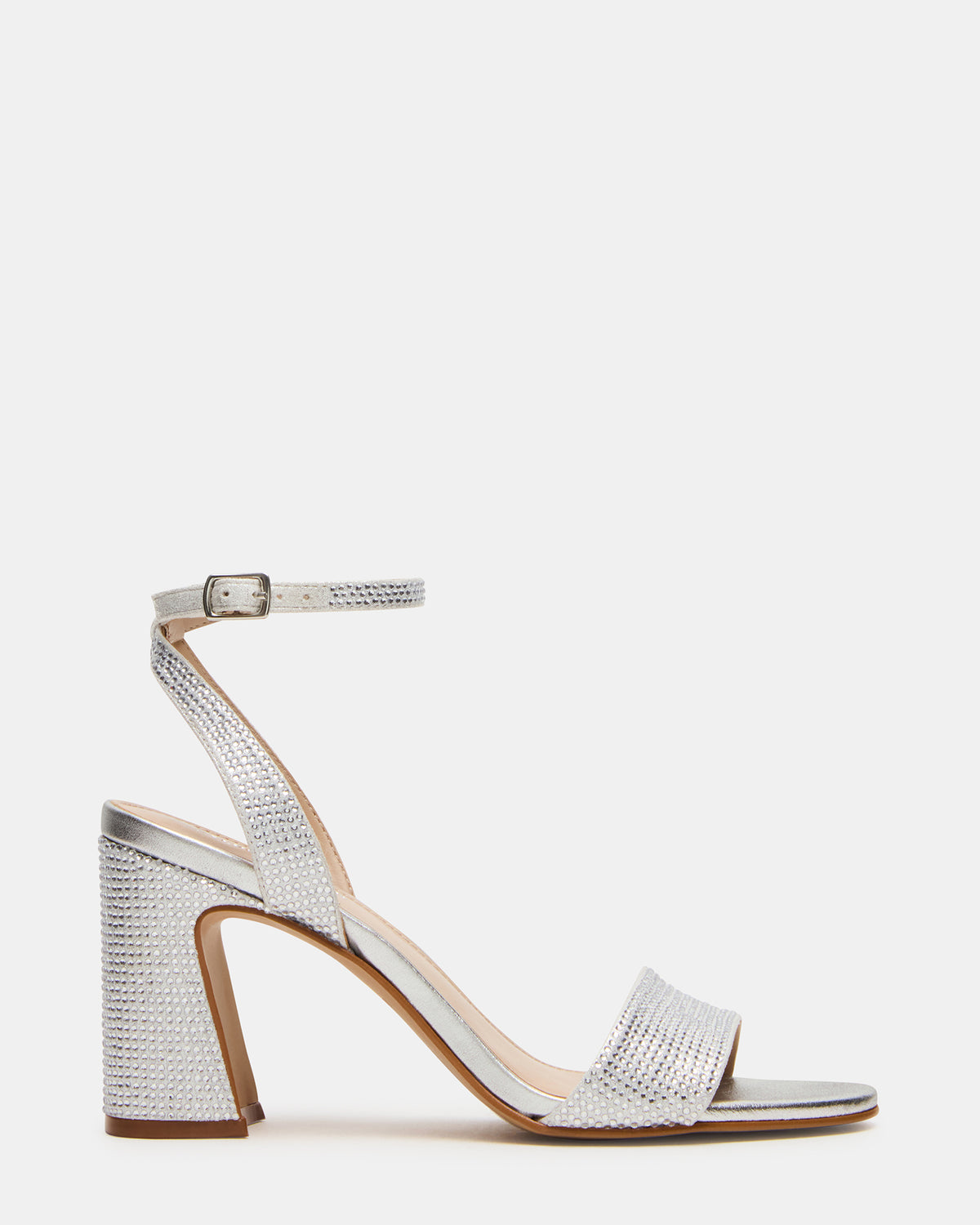 LARAH Rhinestone Rounded Toe Block Heel Women's Heel