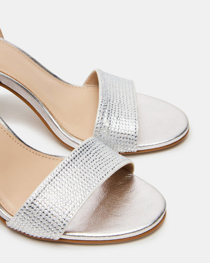 LARAH Rhinestone Rounded Toe Block Heel Women's Heel
