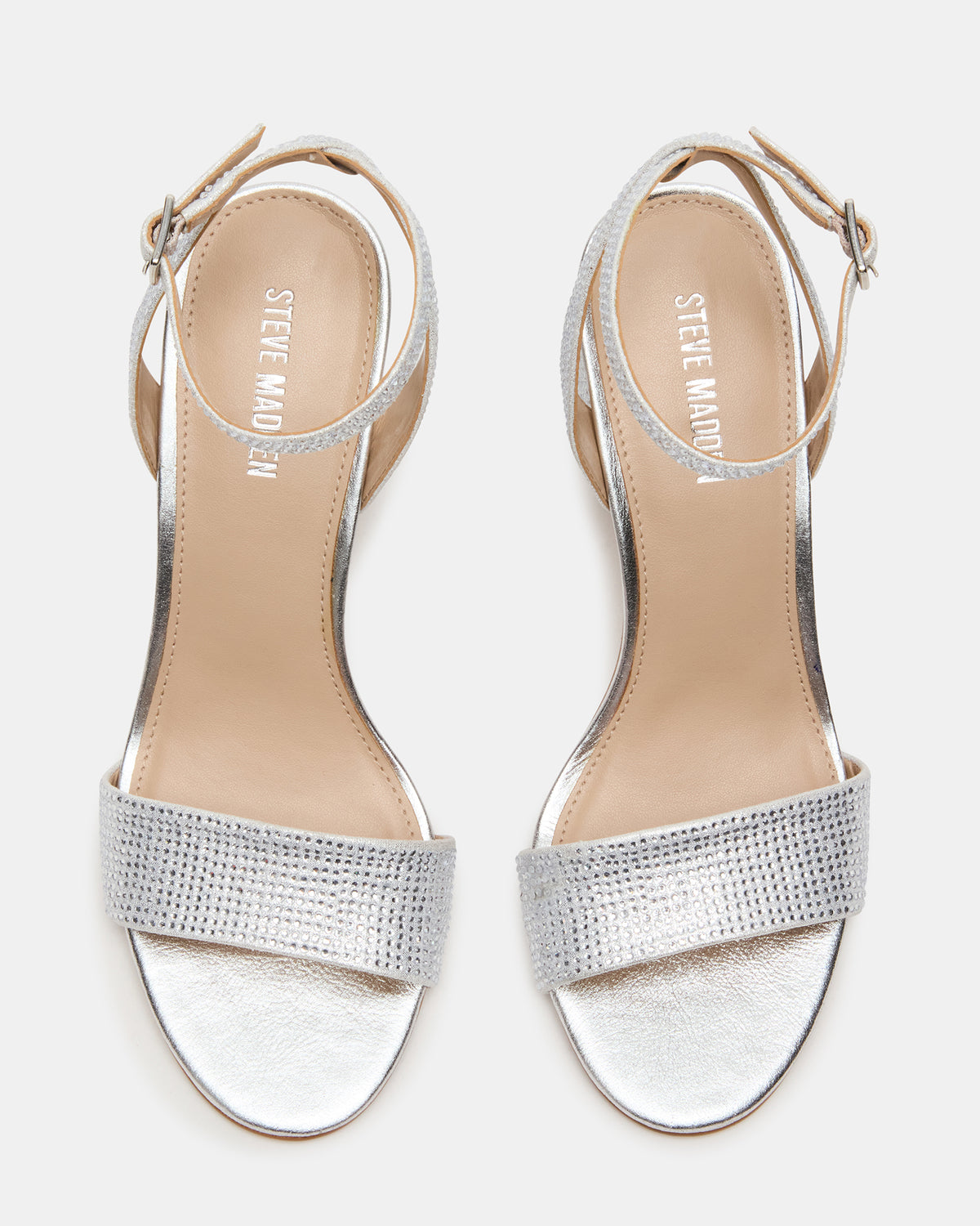 LARAH Rhinestone Rounded Toe Block Heel Women's Heel