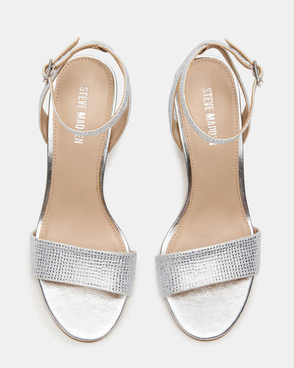 LARAH Rhinestone Rounded Toe Block Heel Women's Heel