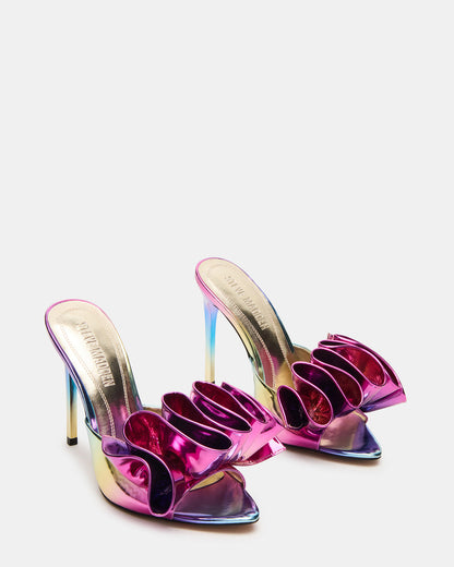 AFFINITY Metallic Multi Women's Pointed-Toe Stiletto Mule Heel