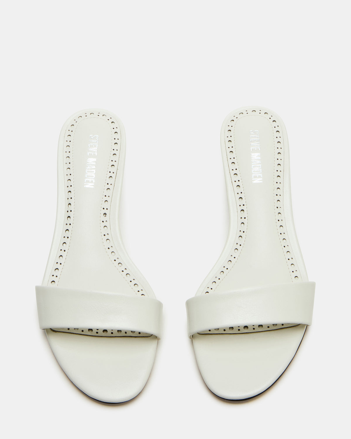 BERRY White Women's Mule Kitten Heel