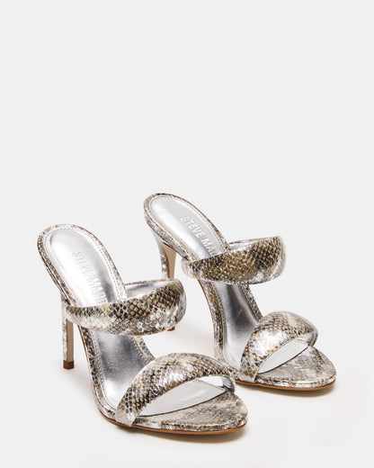 SATURN Snake Stiletto Mule Women's Heel