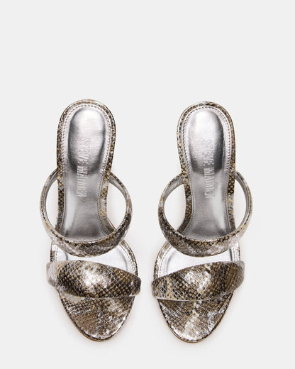 SATURN Snake Stiletto Mule Women's Heel