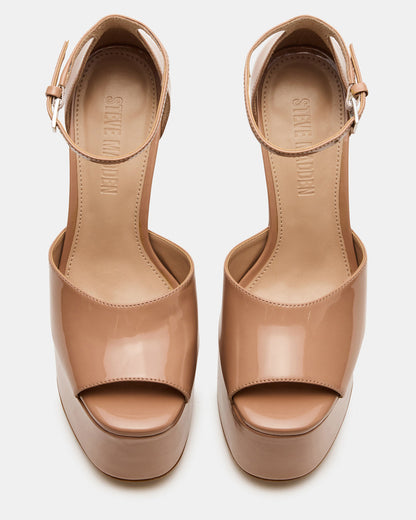 NIGHTFALL Blush Patent Women's Platform Blcok Heel