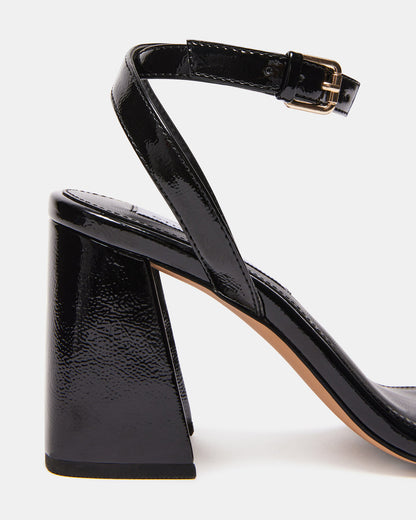 GRETIN Black Square Toe Heels | Women's Heels