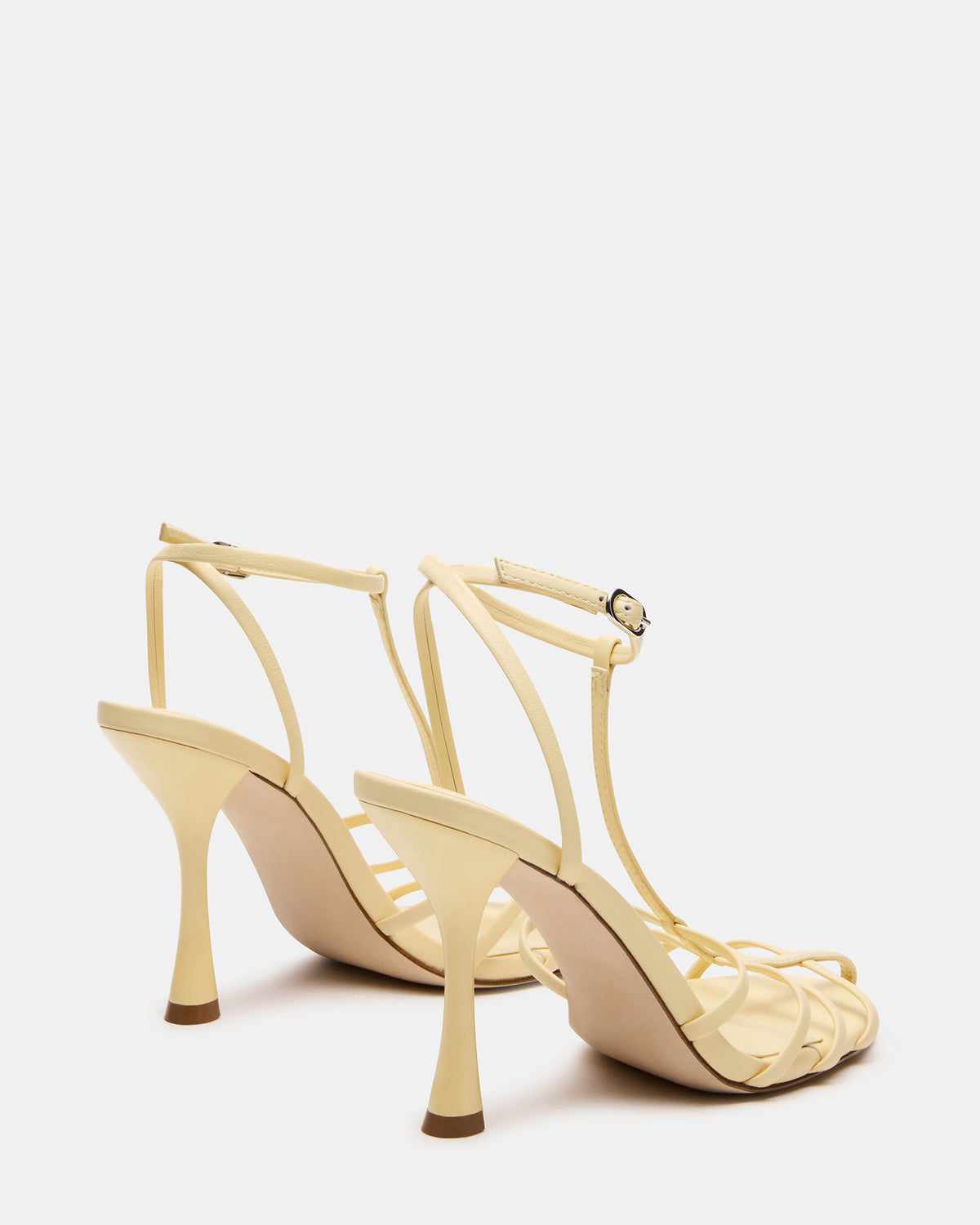 TILDAH BUTTER Leather Strappy Rounded Toe Women's Heel
