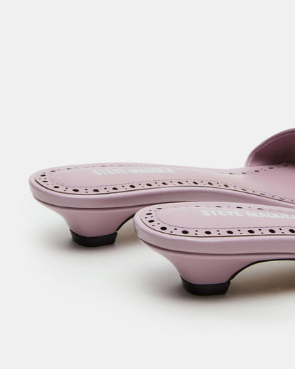 BERRY Pink Women's Mule Kitten Heel