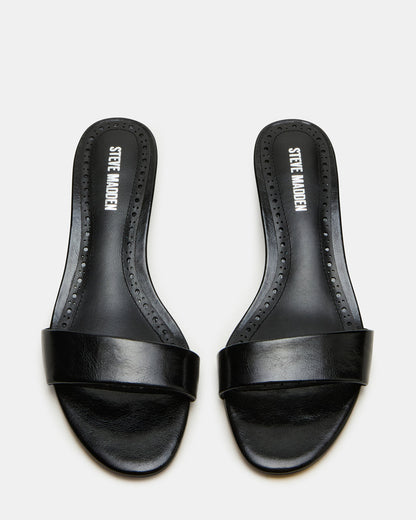 BERRY Black Women's Mule Kitten Heel