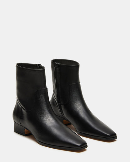 DUSTY Black Leather Women's Ankle Boot