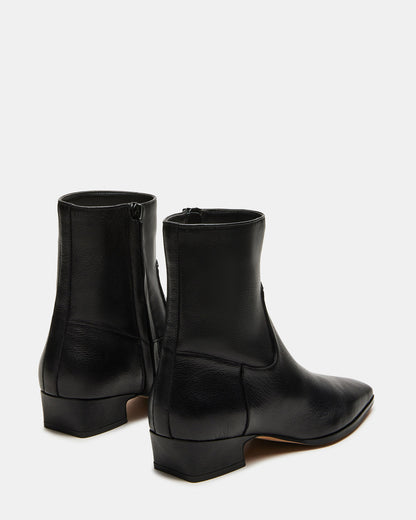 DUSTY Black Leather Women's Ankle Boot