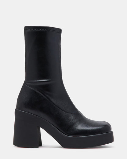 KLAYTON Black Platform Ankle Boot | Women's Booties