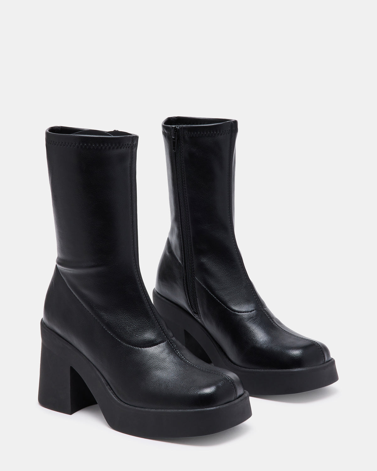 KLAYTON Black Platform Ankle Boot | Women's Booties