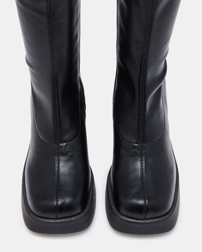KLAYTON Black Platform Ankle Boot | Women's Booties