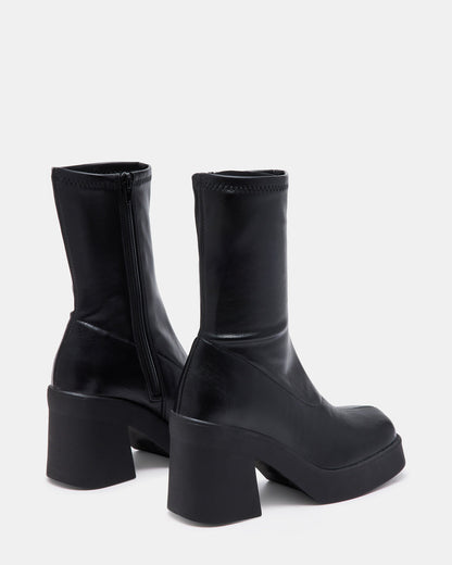 KLAYTON Black Platform Ankle Boot | Women's Booties