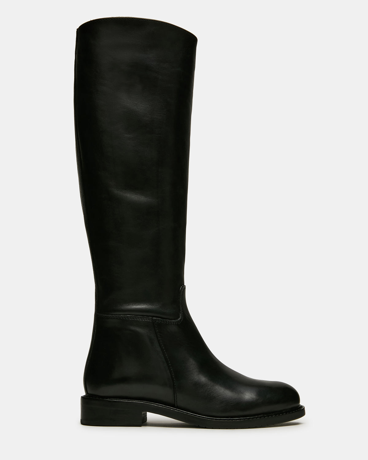 BELMONT Black Leather Knee-High Women's Riding Boot