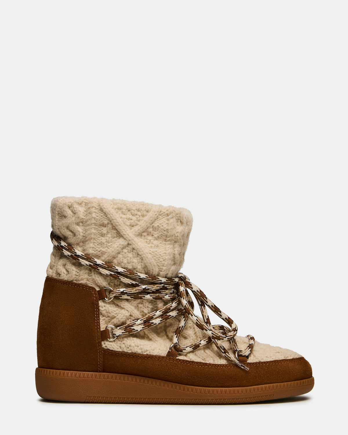 WYSTAN Taupe Multi Lace-Up Women's Ankle Boot