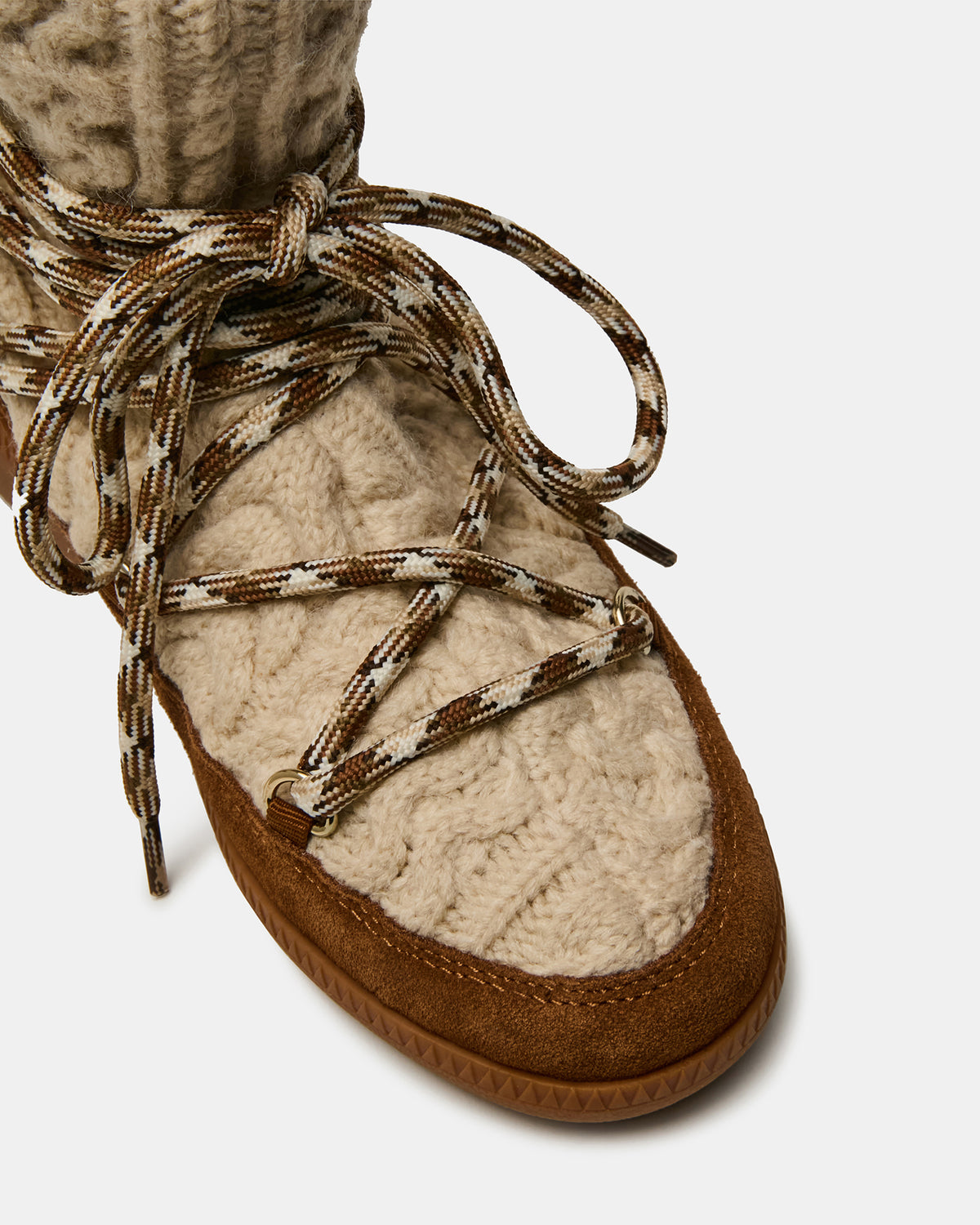 WYSTAN Taupe Multi Lace-Up Women's Ankle Boot