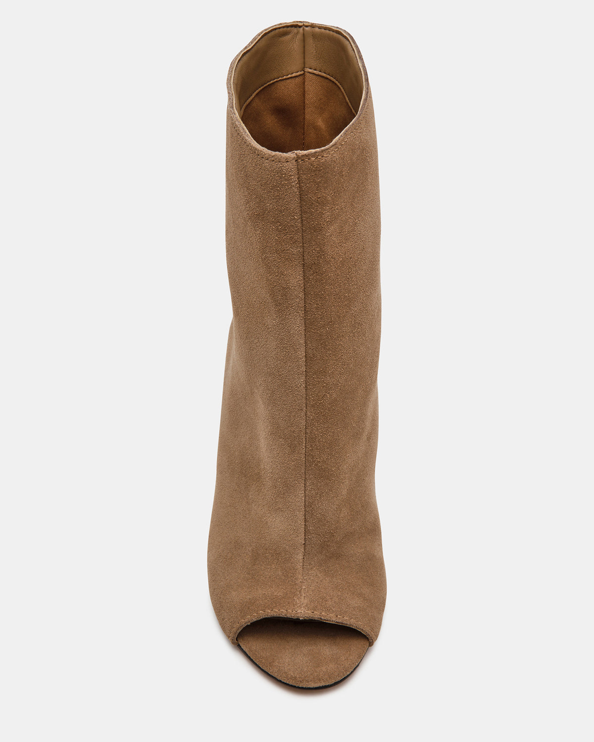 RYLIX Taupe Suede Wedge Peep-Toe Women's Ankle Boot