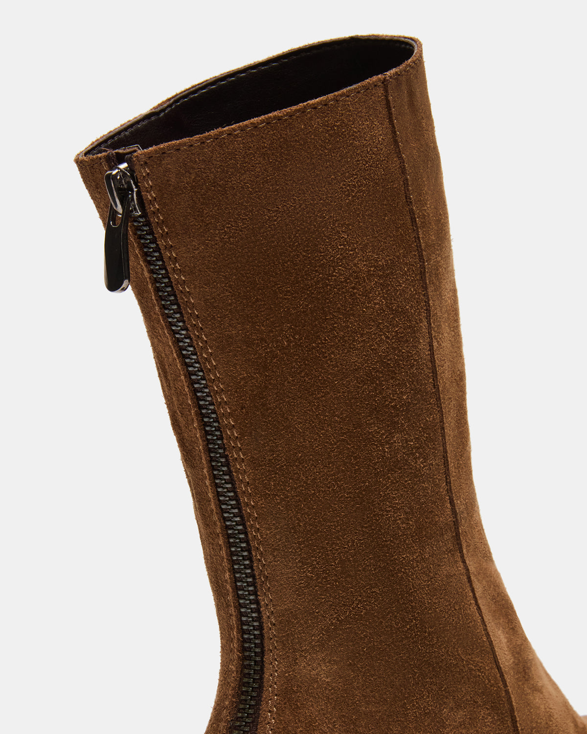 LAMI Dark Taupe Suede Lug Sole Women's Ankle Boot