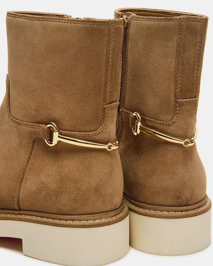 DIABLO Taupe Suede Women's Ankle Boot