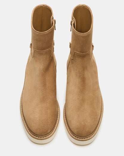 DIABLO Taupe Suede Women's Ankle Boot