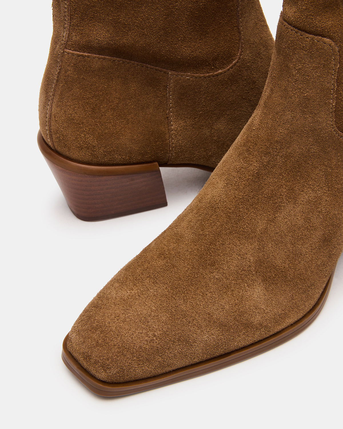 DANEY Taupe Suede Square-Toe Women's Ankle Boot