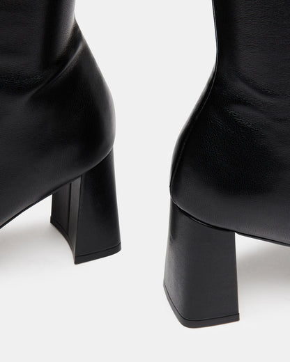 HOLLY Black Women's Knee-High Square-Toe Boot