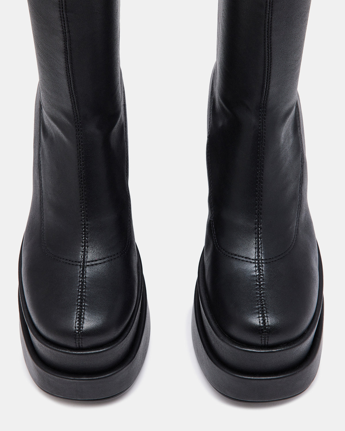 CYPRESS Black Women's Platform Vegan Leather Boots