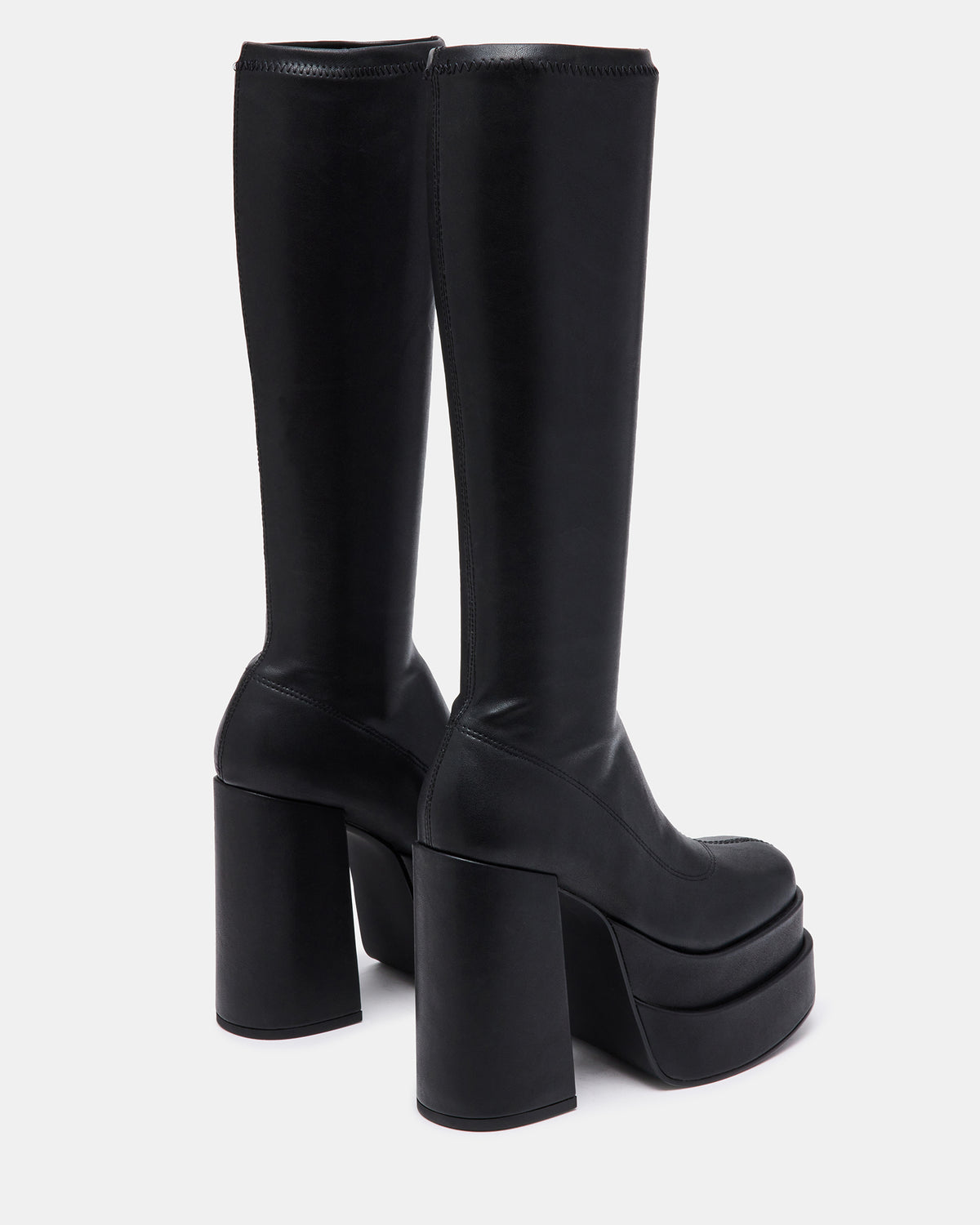CYPRESS Black Women's Platform Vegan Leather Boots