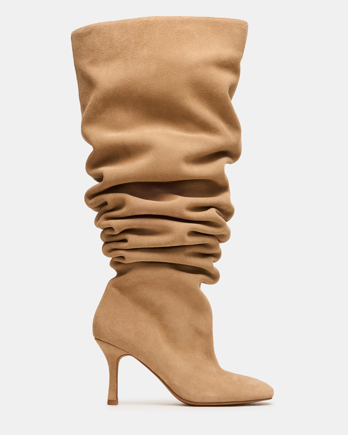 ALLISON Taupe Suede Over-The-Knee Heeled Women's Boot