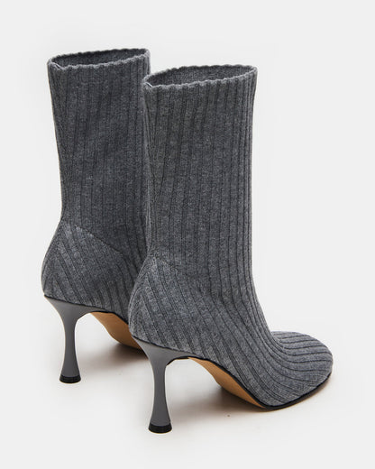 LORENZA Knit Grey Women's Ankle Boot