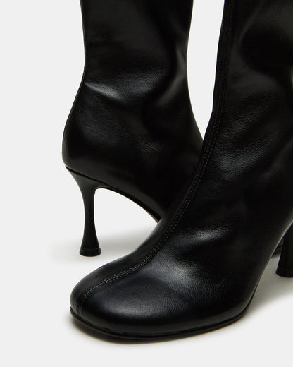 LORENZA Black Heeled Women's Ankle Boot