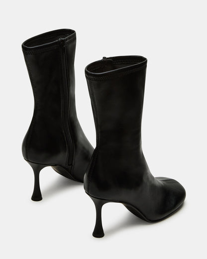 LORENZA Black Heeled Women's Ankle Boot