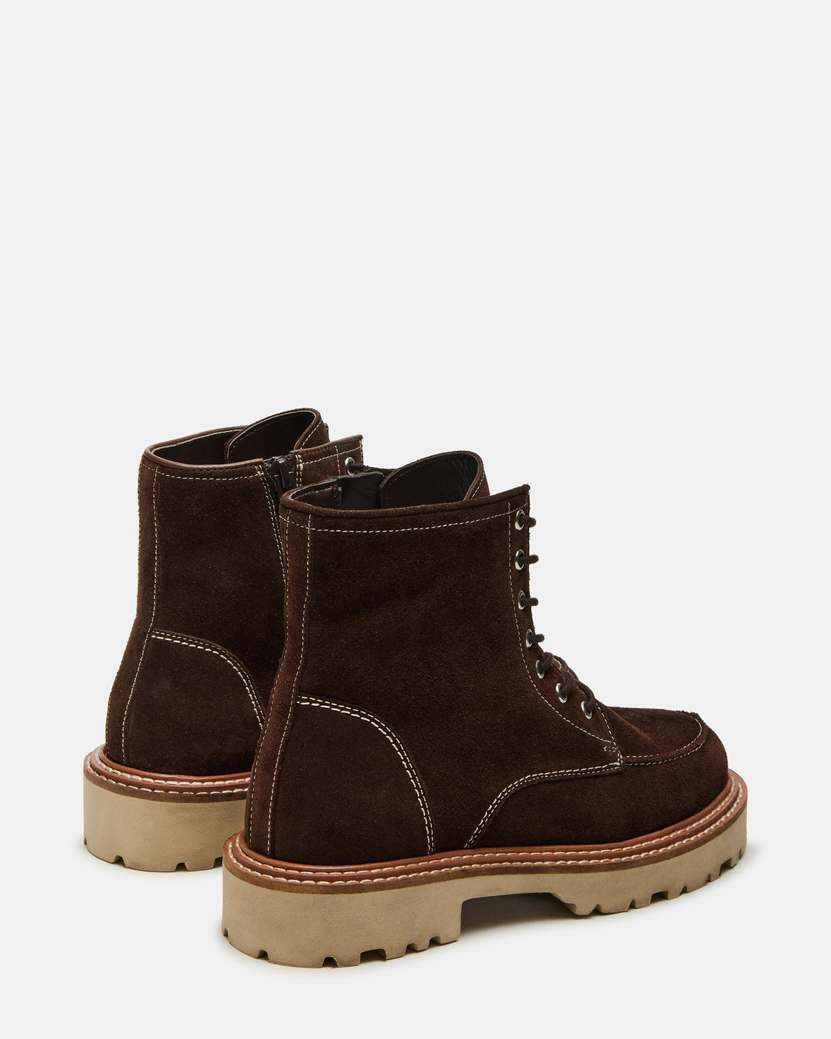 FOREST Brown Suede Lug Ankle Boot | Women's Booties
