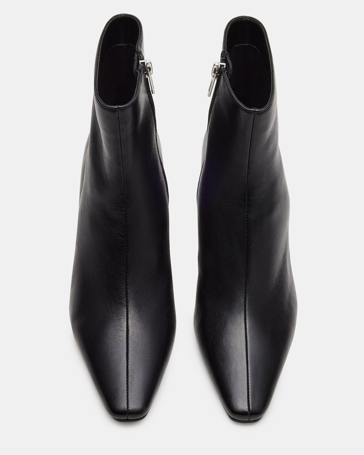 DELVIE Black Leather Kitten Heel Ankle Boot | Women's Booties