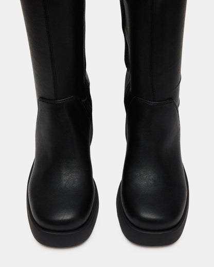 BERKLEIGH Black Wide Calf Women's Knee High Boot