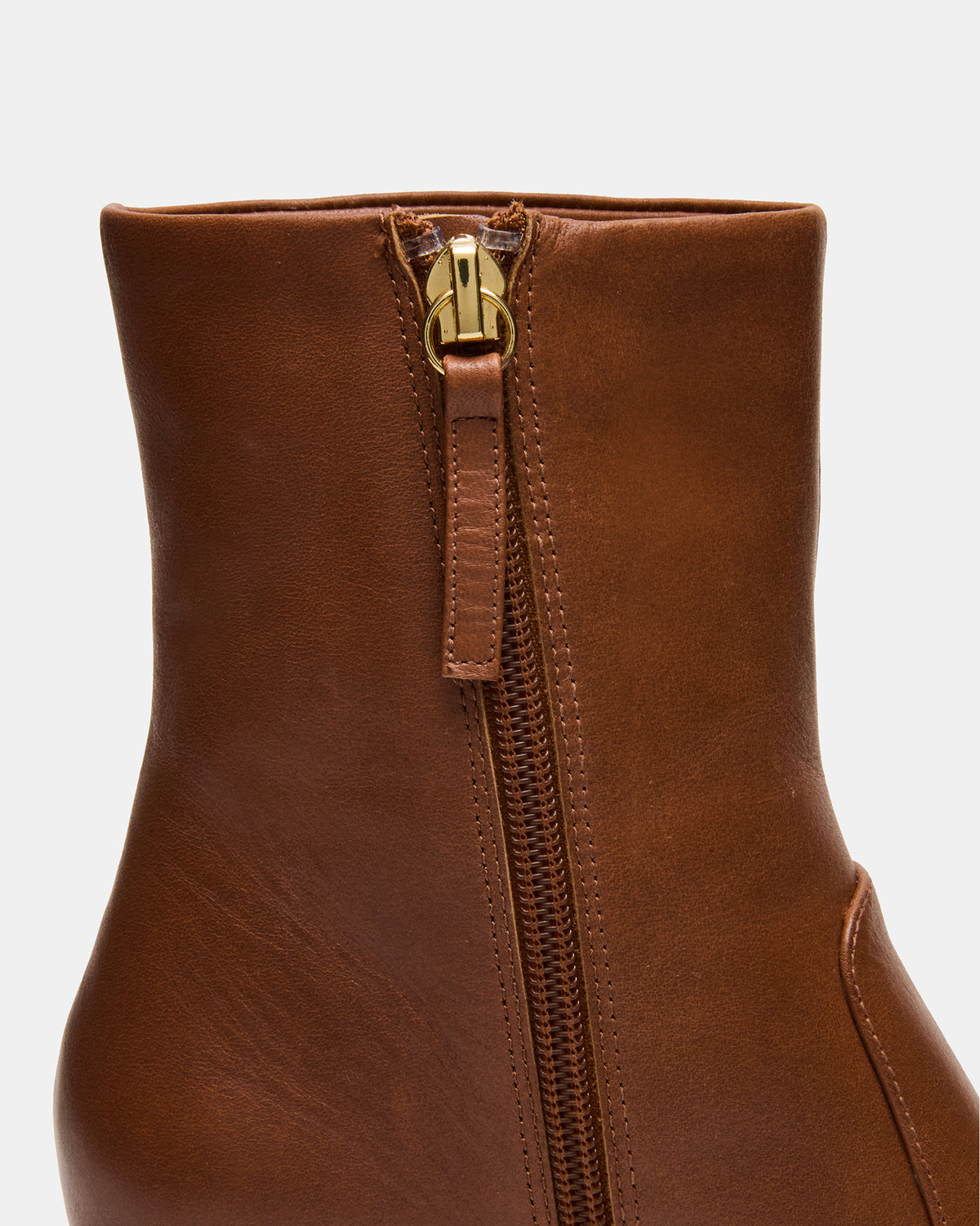 FARE Tan Leather Square Toe Women's Ankle Boot