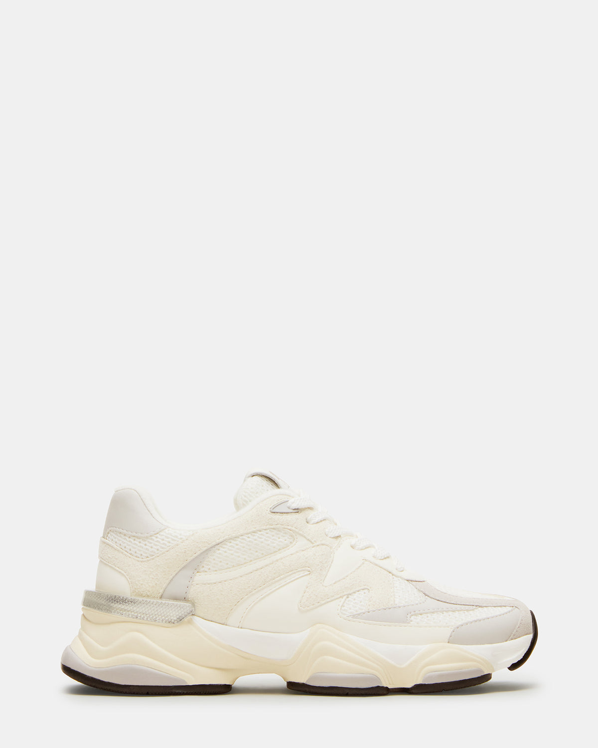 SEBI White Multi Low-Top Lace-Up Women's Sneaker